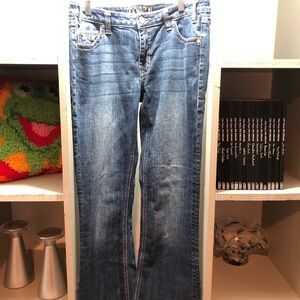 Women's Rock&Roll boot cut  Jeans in Medium Blue - Classic Denim